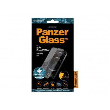 PanzerGlass | Apple | For iPhone 12/12 Pro | Glass | Black | 100% touch The coating is non-toxic | Case Friendly