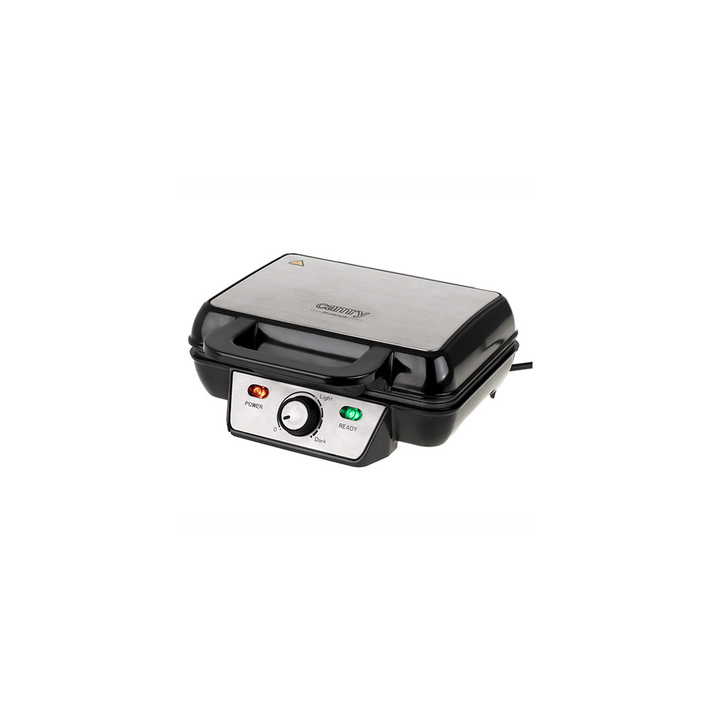 Camry | CR 3046 | Waffle Maker | 1600 W | Number of pastry 2 | Belgium | Black/Stainless Steel