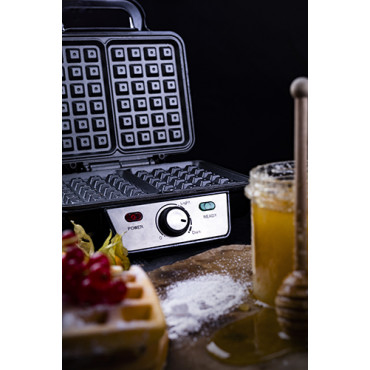 Camry | CR 3046 | Waffle Maker | 1600 W | Number of pastry 2 | Belgium | Black/Stainless Steel