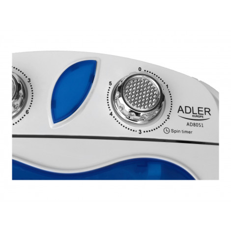 Adler | AD 8051 | Washing machine | Energy efficiency class | Top loading | Washing capacity 3 kg | Unspecified RPM | Depth 37 c