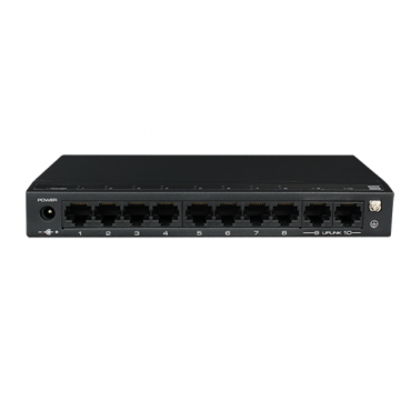 UTEPO Switch SF10P-FHM (8 PoE-100Mbps, 2 Uplink,-1000 Mbps,PoE+(30W/port),3 mode:Default,VLAN,CCTV,120W, 250m,8KV ESD, Utepo