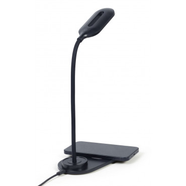 Gembird TA-WPC10-LED-01-W Desk lamp with wireless charger, White