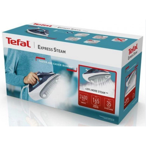 Tefal FV2837E0 Steam iron, Blue/White