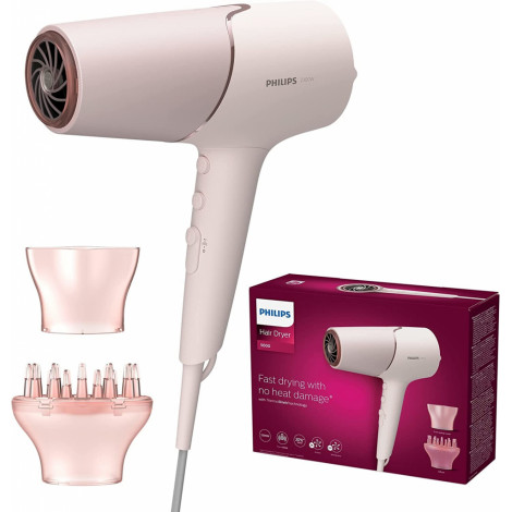 Philips Hair Dryer | BHD530/20 | 2300 W | Number of temperature settings 3 | Ionic function | Diffuser nozzle | Pink