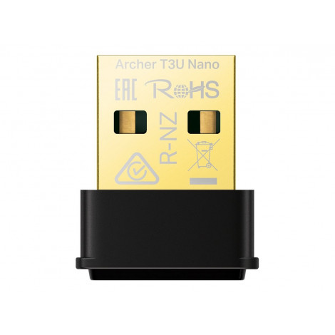 TP-LINK | AC1300 Nano Wireless MU-MIMO USB Adapter | Archer T3U Nano | Wireless