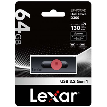 Lexar 64GB JumpDrive D300 USB Drive Lexar