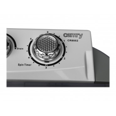 Camry | CR 8052 | Washing machine | Top loading | Washing capacity 3 kg | 1300 RPM | Depth 40 cm | Width 60 cm | White-Grey