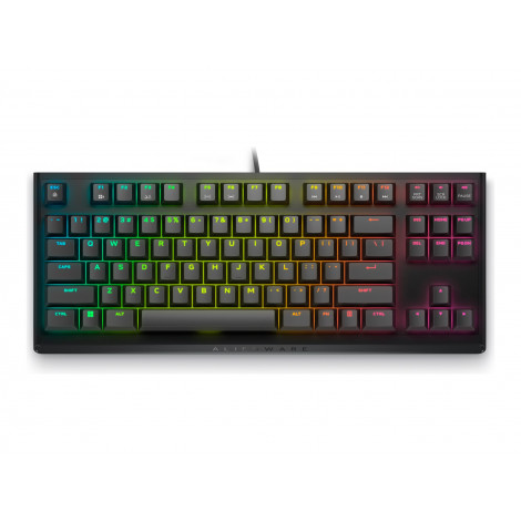 Alienware Tenkeyless AW420K | Gaming Keyboard | Wired | EN | Dark Side of the Moon | CHERRY MX Red