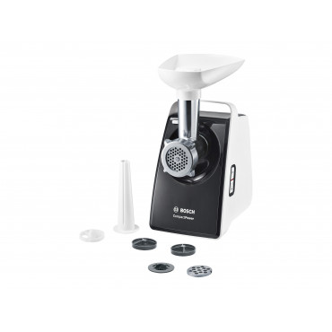 Bosch | Meat mincer CompactPower | MFW3612A | Black | 500 W | Number of speeds 1 | 2 Discs: 4 mm and 8 mm Sausage filler accesso