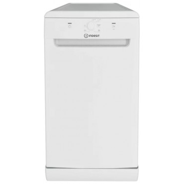 Indesit DF9E 1B10 Dishwasher, Free standing, F, Width 45 cm, 9 place settings, White