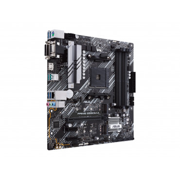 Asus | PRIME B550M-A | Processor family AMD | Processor socket AM4 | DDR4 | Memory slots 4 | Supported hard disk drive interface