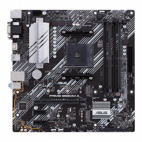 Asus | PRIME B550M-A | Processor family AMD | Processor socket AM4 | DDR4 | Memory slots 4 | Supported hard disk drive interface