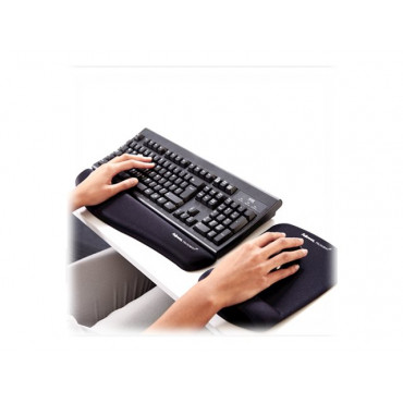 Fellowes Mouse pad with wrist support PlushTouch, black Fellowes