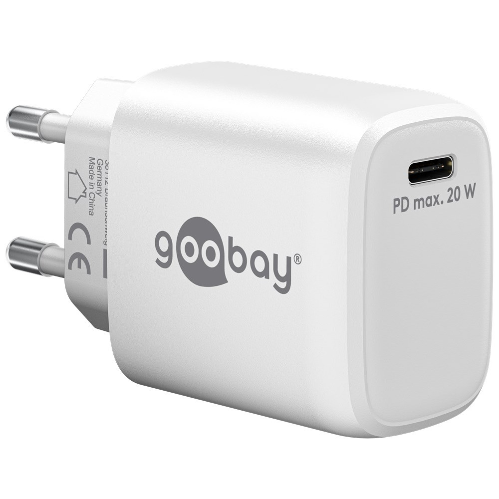 65406 Goobay USB-C PD GaN Fast Charger (20 W)