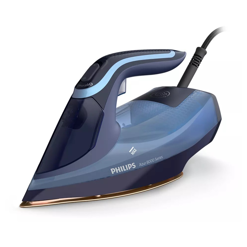 Philips | DST8020/20 Azur 8000 Series | Steam Iron | 3000 W | Water tank capacity 300 ml | Continuous steam 55 g/min | Light blu