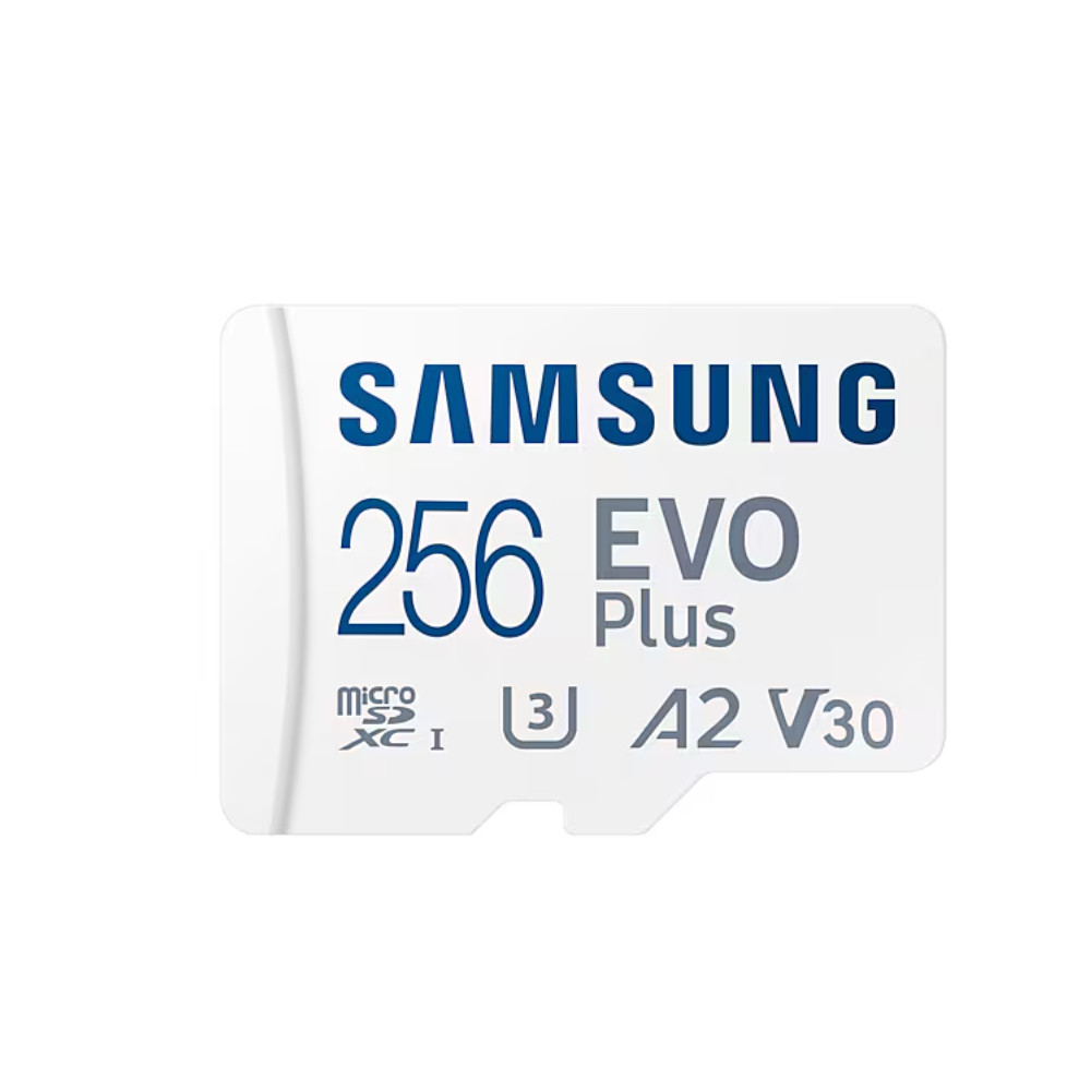 Samsung | MicroSD Card | EVO Plus | 256 GB | microSDXC Memory Card | Flash memory class U3, V30, A2