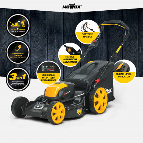 MoWox | 40V Comfort Series Cordless Lawnmower | EM 4640 PX-Li