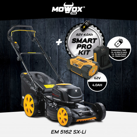 MoWox | 62V Excel Series Cordless Lawnmower | EM 5162 SX-Li | Mowing Area 900 m