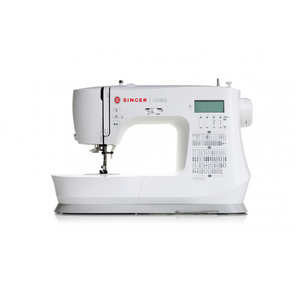 Singer | C5955 | Sewing Machine | Number of stitches 417 | Number of buttonholes 8 | White