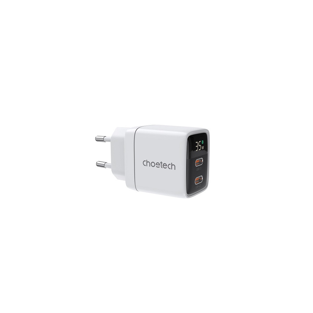 Kroviklis CHOETECH GaN 2xUSB Type-C: 35W, PD