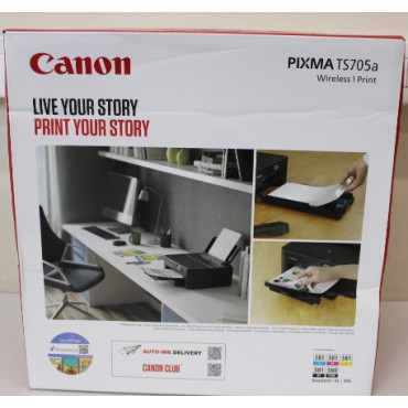 SALE OUT. Canon PIXMA TS705a Inkjet Printer Canon PIXMA TS705a Colour Inkjet Inkjet Printer Wi-Fi Black DAMAGED PACKAGING | PIXM