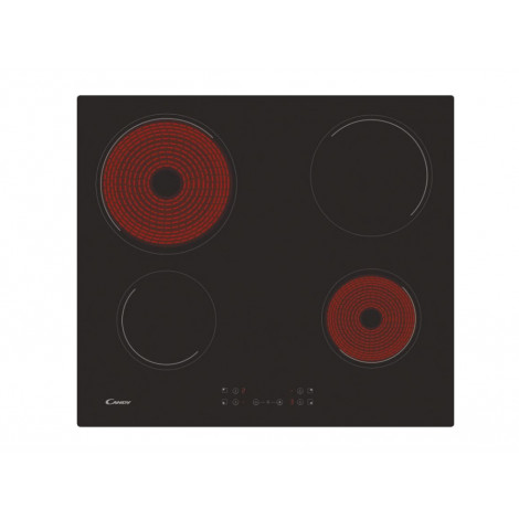 Candy | Hob | CH64CCB/4U2 | Vitroceramic | Number of burners/cooking zones 4 | Touch | Black