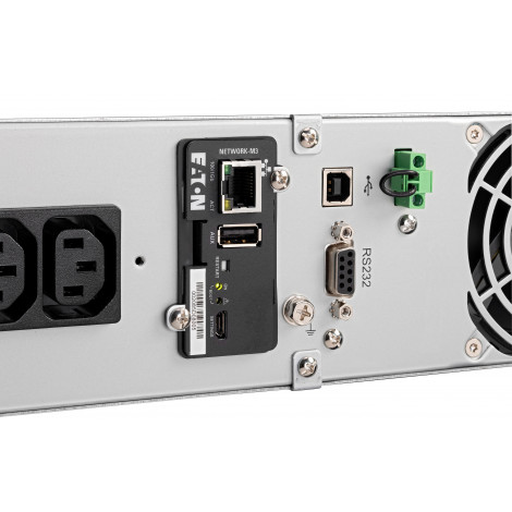 Eaton 9E3000IR 9E UPS, 3000 VA, 2700 W, Input: C20, Outputs: (6) C13, (1) C19, Rack, 2U