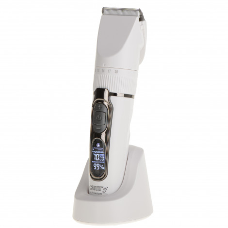 Camry | Hair Clipper with LCD Display | CR 2841 | Cordless | Number of length steps 6 | White/Brown