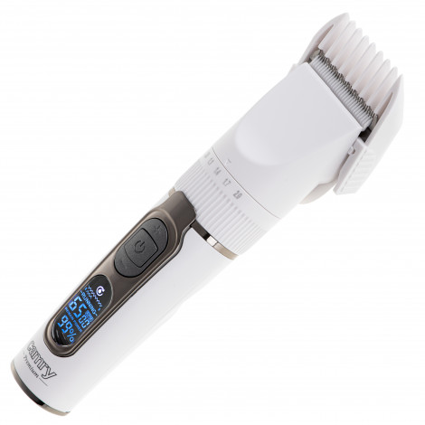 Camry | Hair Clipper with LCD Display | CR 2841 | Cordless | Number of length steps 6 | White/Brown