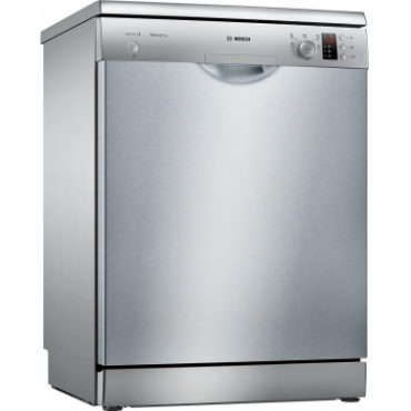 Bosch SMS25AI05E Dishwasher, Free standing, E, Width 60 cm, Display 12 place settings, Silver inox