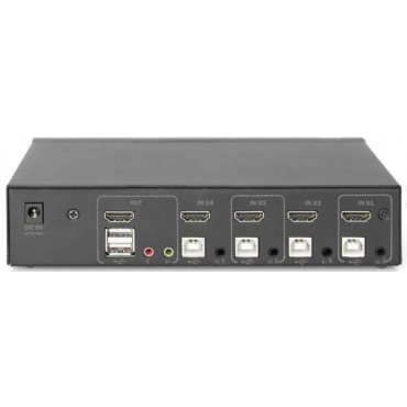 DIGITUS KVM Switch 2x1 HDMI...