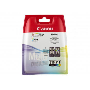 Canon PG-510/CL-511 Colour and Black Ink Cartridges - MultiPack | Canon Canon PG | 2970B010 | Canon PG-510 / CL-511 Multi pack -
