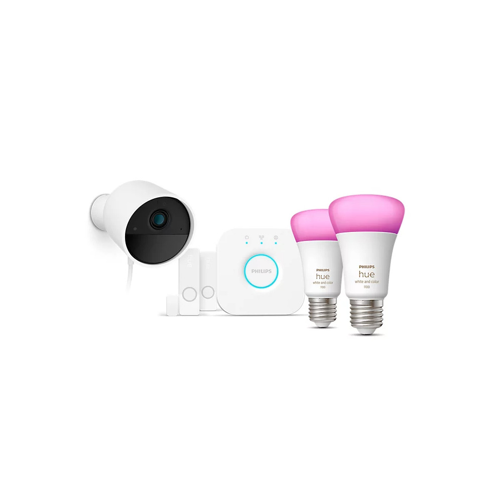 Philips Hue | Secure Camera Set WCA E27, Bridge, Sensors