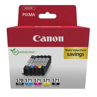 Canon PGI-570/CLI-571 Inkjet Cartridges Multipack PGBK/C/M/Y/K