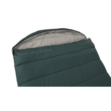 Easy Camp Moon 200 Double Sleeping Bag 220 x 150 cm 2 way open - auto lock, L-shape Teal