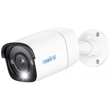 Reolink P330 Smart 4K Ultra HD PoE Security IP Camera with Person/Vehicle Detection, IP66 Waterproof, White | Reolink