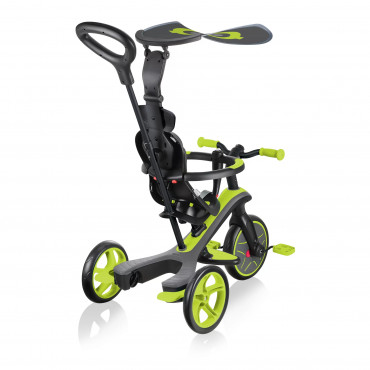 Globber Tricycle and Balance Bike Explorer Trike 4in1 Lime green