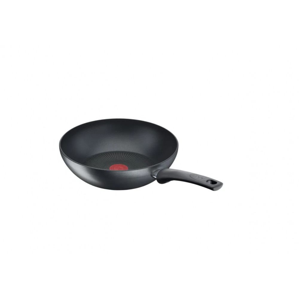 TEFAL | G2701972 Easy Chef | Frying Pan | Wok | Diameter 28 cm | Suitable for induction hob | Fixed handle | Black