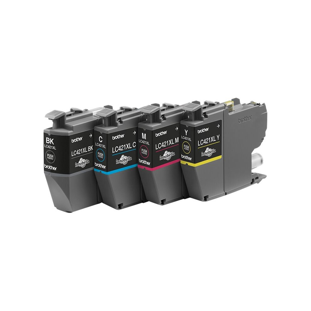 Brother LC421XLVAL Ink Cartridge Multipack | Brother Brother LC | LC421XLVAL | Brother LC421XL - 4-pack - XL - black, yellow, cy