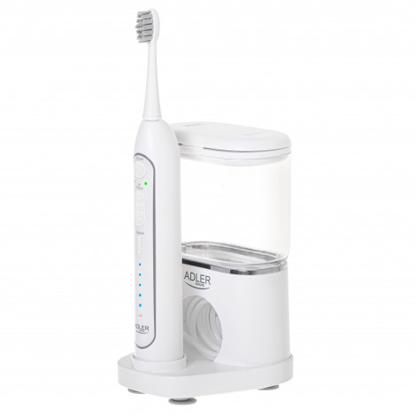 Adler 2-in-1 Water Flossing Sonic Brush | AD 2180w | Rechargeable | For adults | Number of brush heads included 2 | Number of te