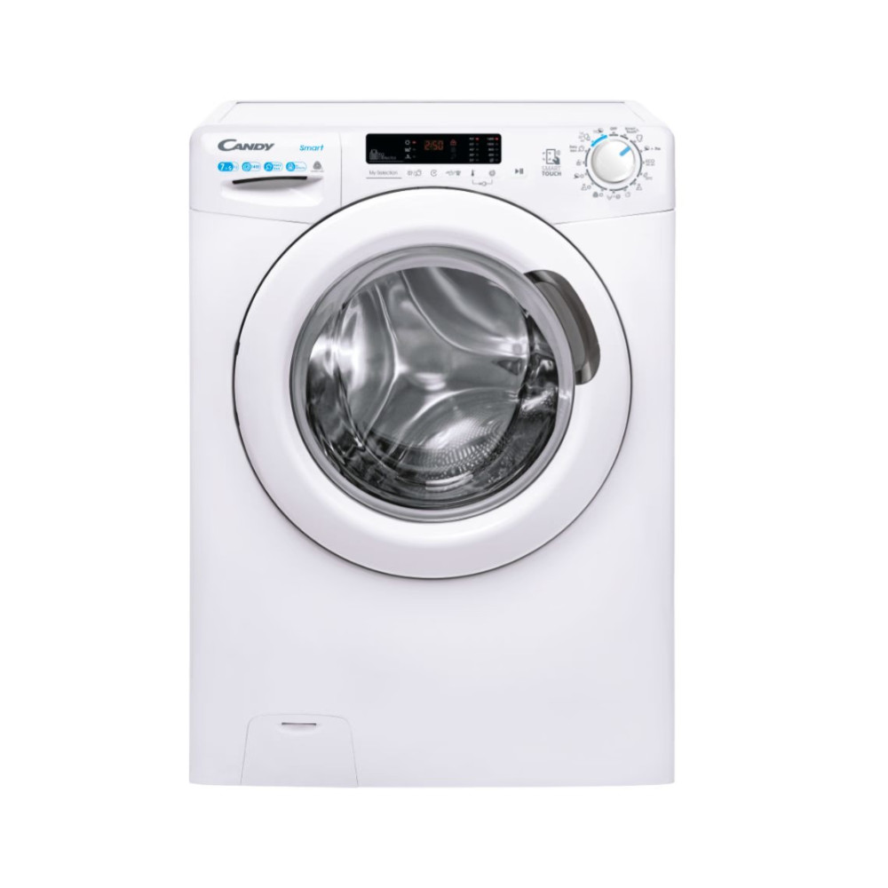 Candy CSWS 4752DWE/1-S Washing Machine with Dryer, E, Front loading, Depth 53 cm, Washing 7 kg, Drying 5 kg, White