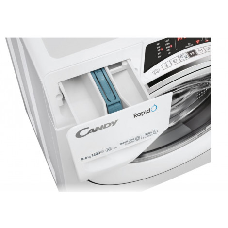 Candy ROW 4966DWMC7-S Washing Machine with Dryer, D, Front loading, Depth 58 cm, Washing 9 kg, Drying 6 kg, White