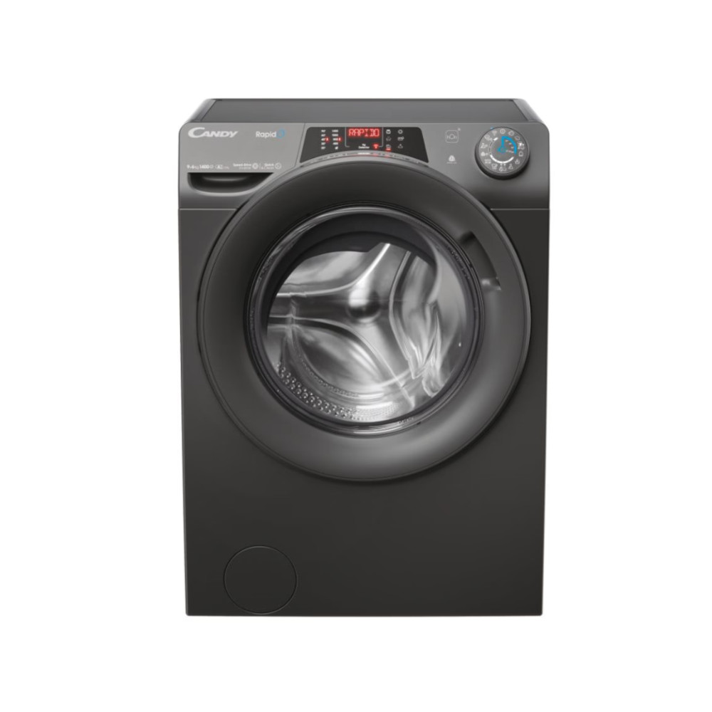 Candy ROW 4966DWRR7-S Washing Machine with Dryer, A/D, Front loading, Depth 58 cm, Washing 9 kg, Drying 6 kg, Anthracite