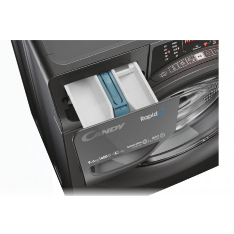 Candy ROW 4966DWRR7-S Washing Machine with Dryer, A/D, Front loading, Depth 58 cm, Washing 9 kg, Drying 6 kg, Anthracite