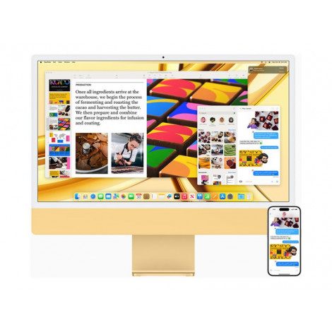 Apple iMac 24 4.5K Retina, Apple M3 8C CPU, 10C GPU/8GB/256GB SSD/Silver/INT | Apple
