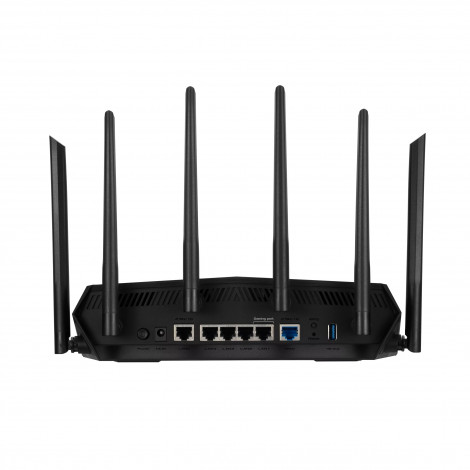 Asus Wireless Wifi 6 Dual Band Gaming Router TUF-AX6000 802.11ax 1148+4804 Mbit/s 10/100/1000 Mbit/s Ethernet LAN (RJ-45) ports 