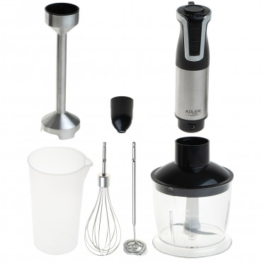 Stainless Steel/Black | 1800 W | Adler AD 4627 | Hand Blender Set | Number of speeds 20 | Chopper | Turbo mode