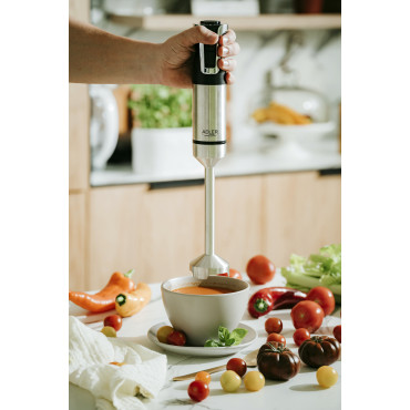 Stainless Steel/Black | 1800 W | Adler AD 4627 | Hand Blender Set | Number of speeds 20 | Chopper | Turbo mode