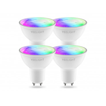 YeelightLED Smart Bulb GU10 4.5W 350Lm W1 RGB Multicolor, 4pcs pack5 WWLAN