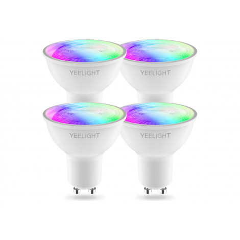 YeelightLED Smart Bulb GU10 4.5W 350Lm W1 RGB Multicolor, 4pcs pack5 WWLAN